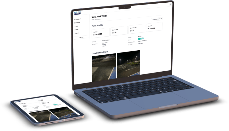 Detailed Gritting Reports via our Winter Portal